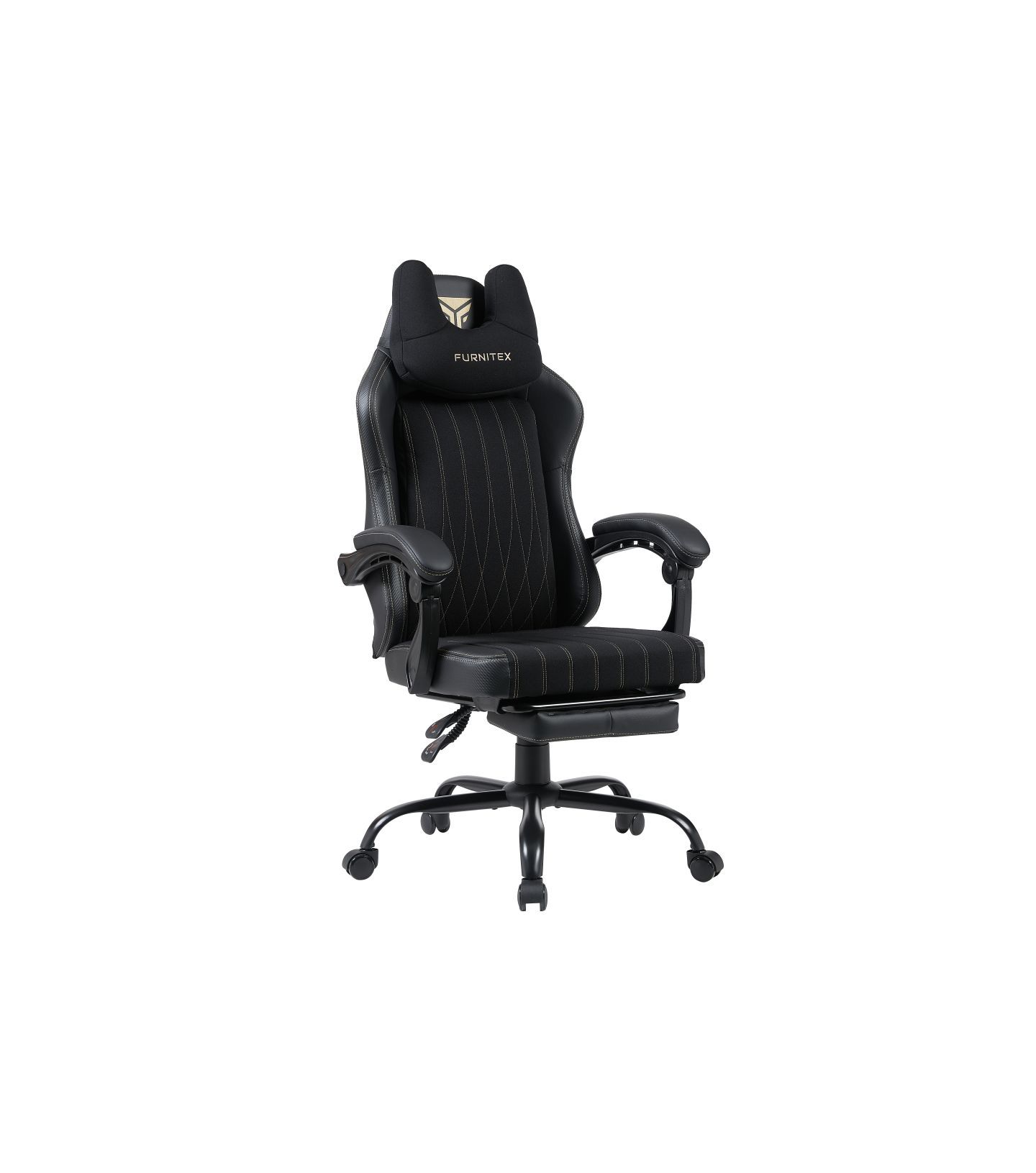 FB40-FX fotel obrotowy gamingowy czarny