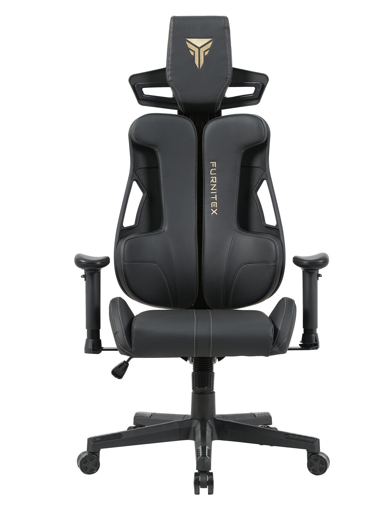 FB42-FX fotel obrotowy gamingowy czarny_1