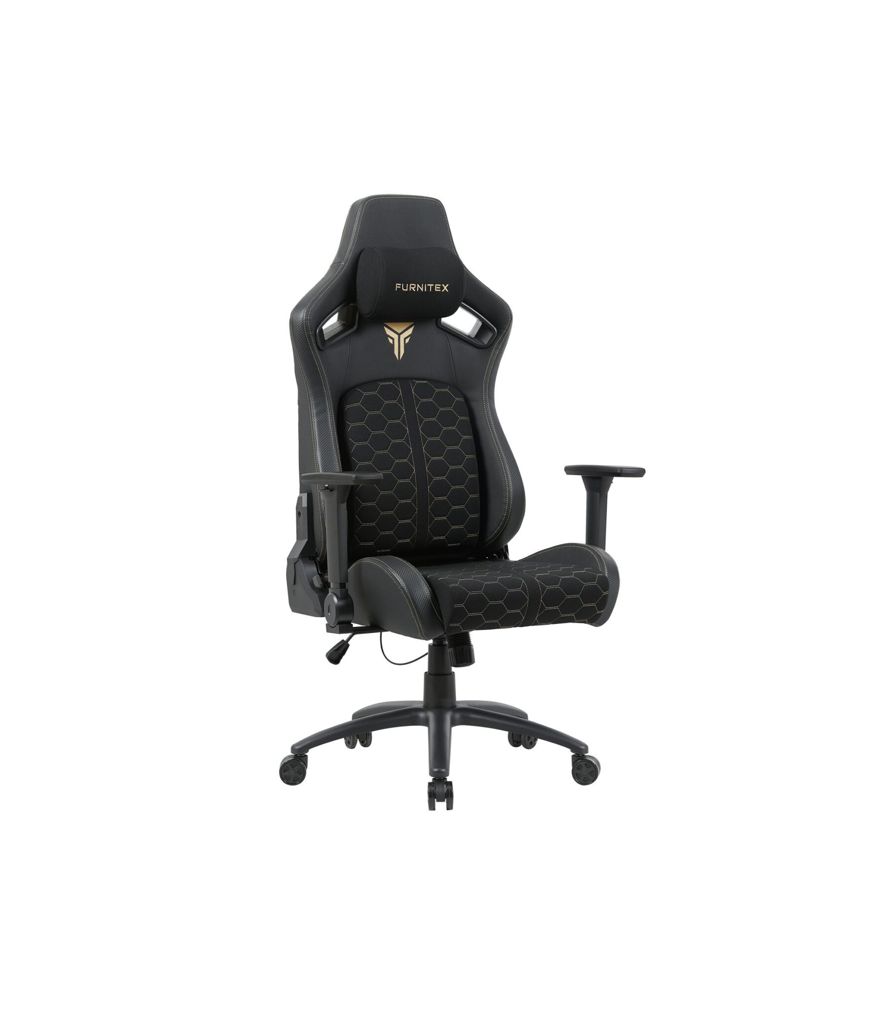 FB43-FX fotel obrotowy gamingowy czarny